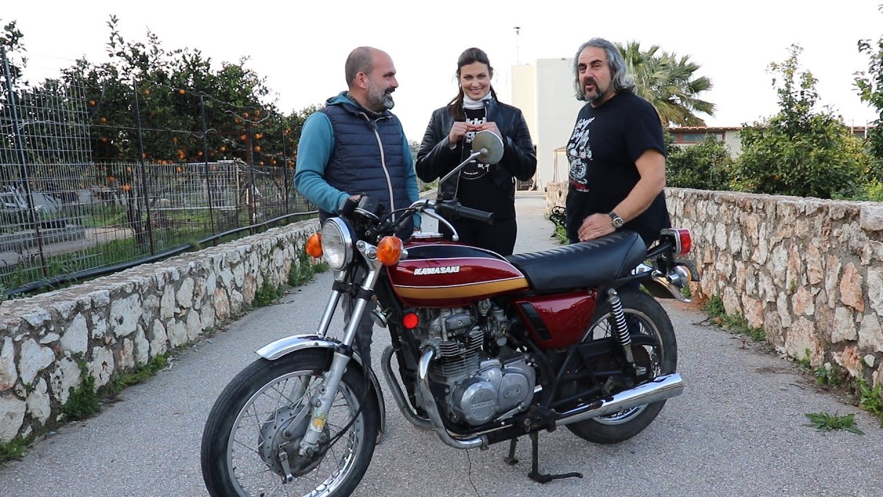 Kawasaki z400 1976  Garage episode in greek