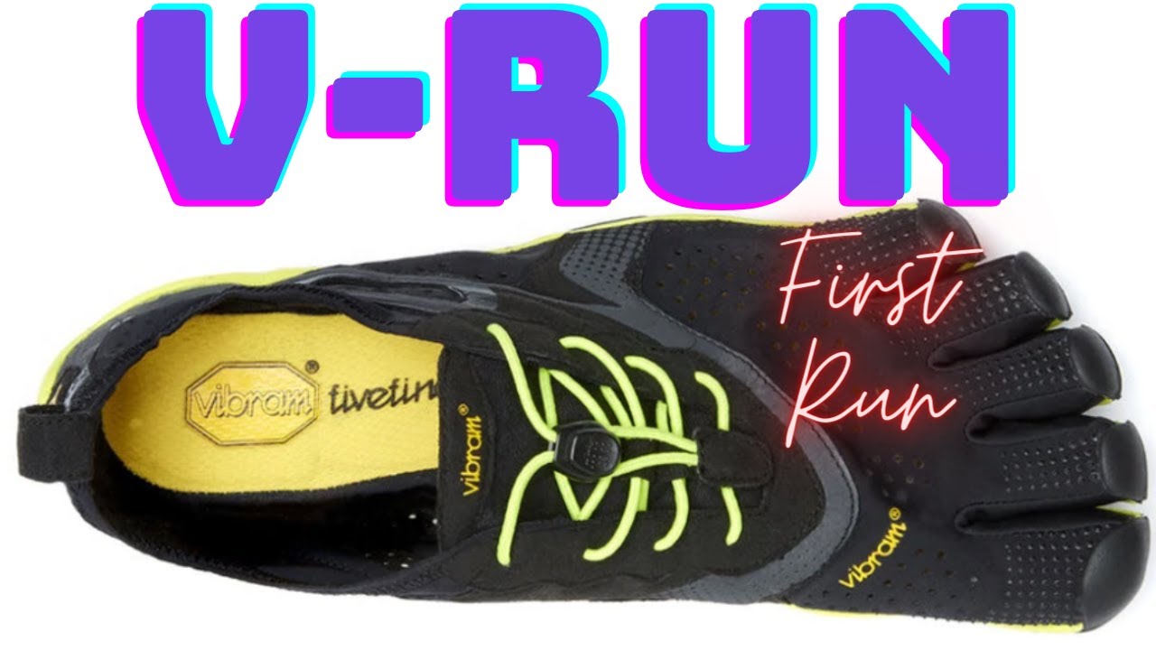 VIBRAM FIVE FINGERS V-RUN FIRST RUN | ARE THESE THE BEST BAREFOOT RUNNING SHOES?! 10K ROAD AND TRAIL