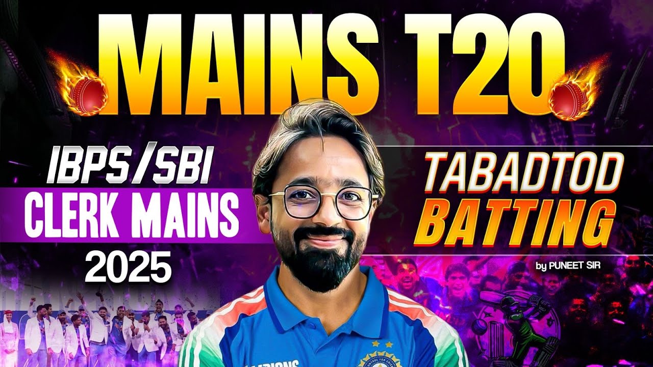 Mains T20 Reasoning Questions for SBI Clerk Mains & IBPS Clerk Mains 2025 | By Puneet Sir