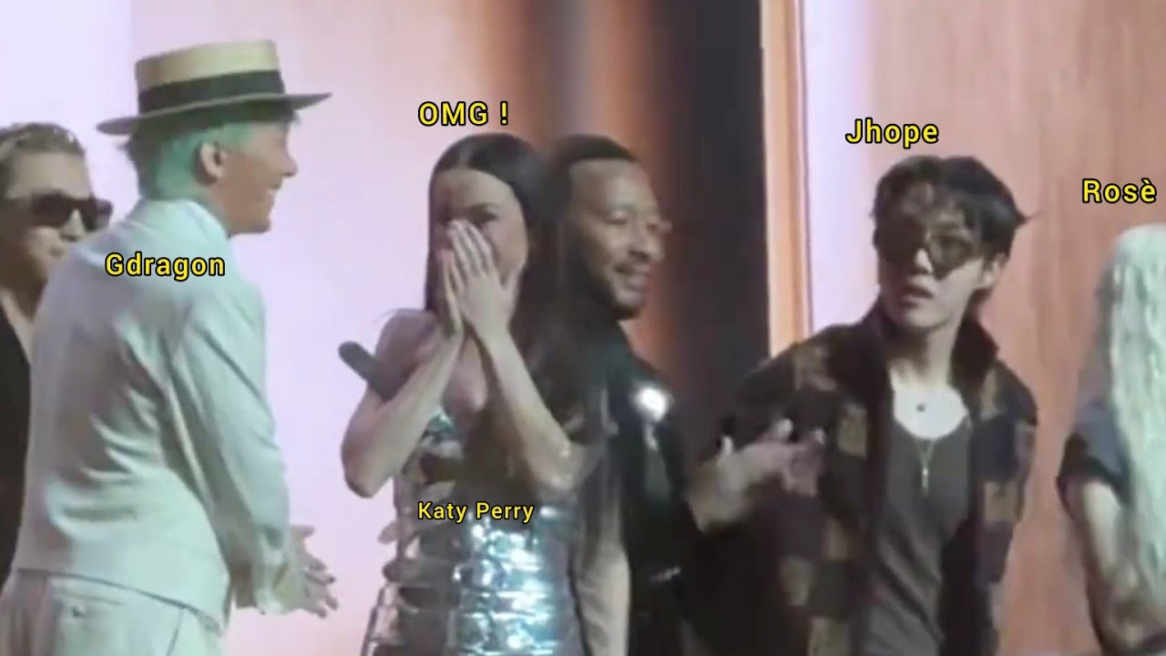 250124 Gdragon Katy Jhope Rosè Ending interact at Gala Des Pièces Jaunes 2025
