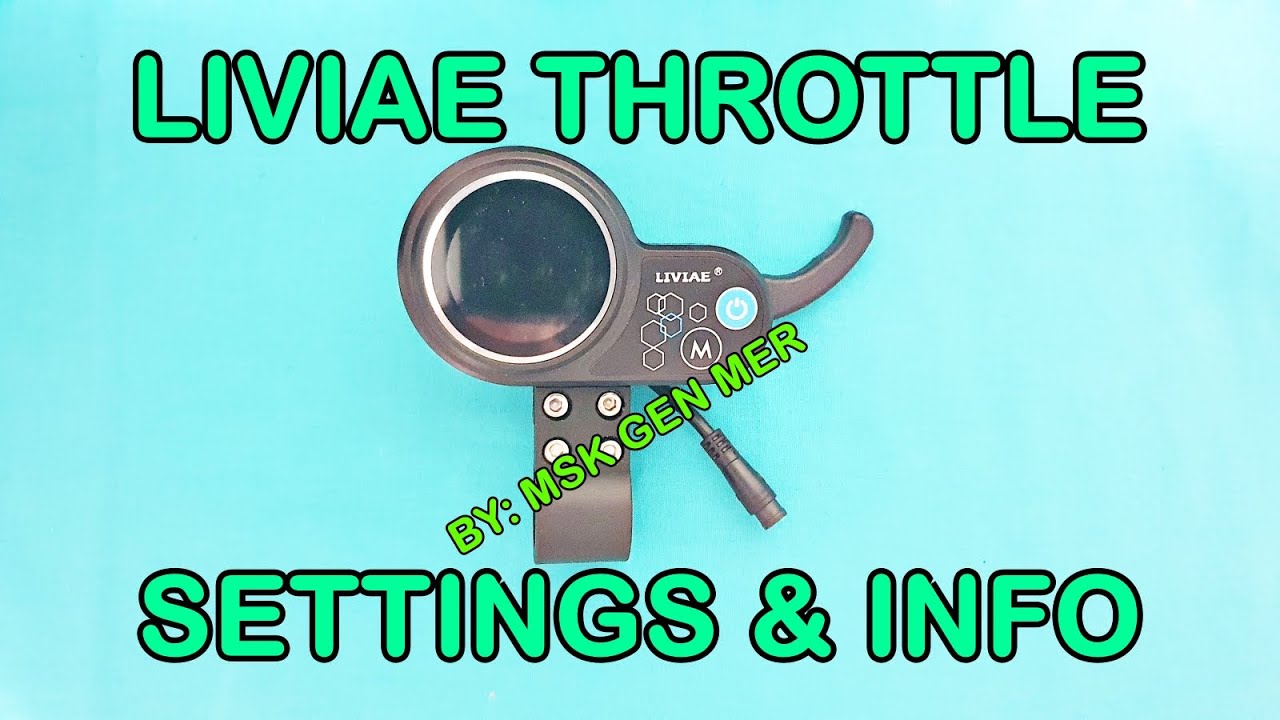 LIVIAE THROTTLE SETTINGS // ELECTRIC SCOOTER THROTTLE SETTINGS [TAGALOG] MOBER S10 THROTTLE