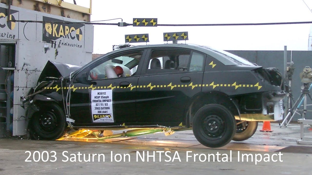 2003-2007 Saturn Ion Sedan / Quad Coupe NHTSA Frontal Impact