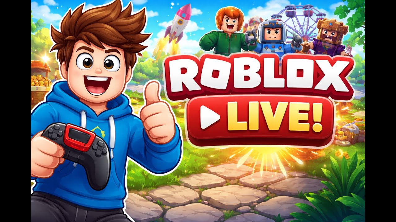 PLAYING ROBLOX LIVE