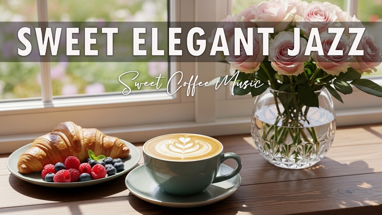 Sweet Elegant Jazz ☕ Coffee Shop Ambiance -  Cafe Jazz Music for Happy Moods