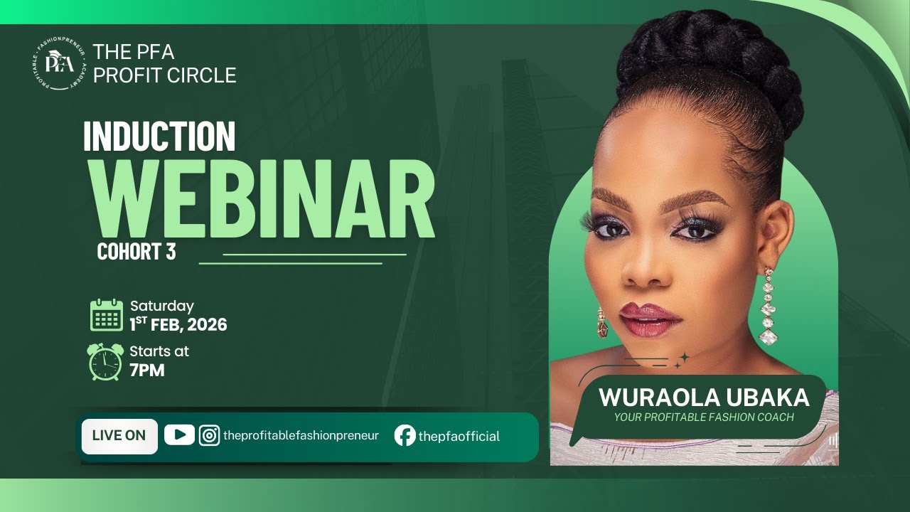 PROFIT CIRCLE INDUCTION WEBINAR. COHORT 3 📱