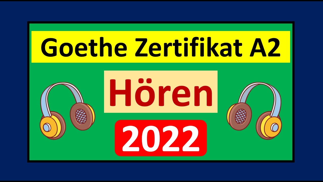 A2 Hören || Goethe Zertifikat A2 Hören Modelltest 2022 mit Lösung am Ende || Vid - 65