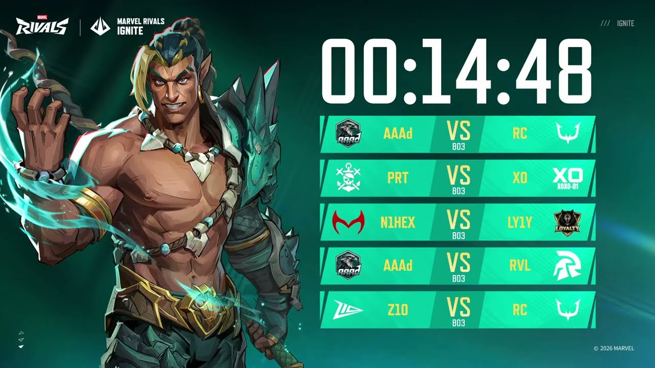 Marvel Rivals Ignite Preseason ASIA [Z10 vs RC] Day 3
