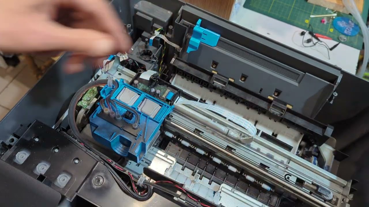 How to replace the carriage cable on an HP Smart Tank series inkjet printer
