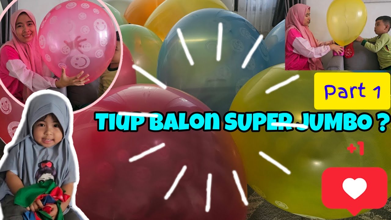 TIUP BALON JUMBO SUPER BESAR ?RASANYA GMN ? #ghaitsaaurelia #balloon #balon #balonjumbo #bigballoon