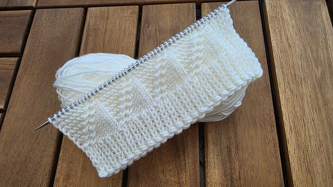Super Easy Knitting Pattern/Muhteşem güzel iki şiş örgü modeli