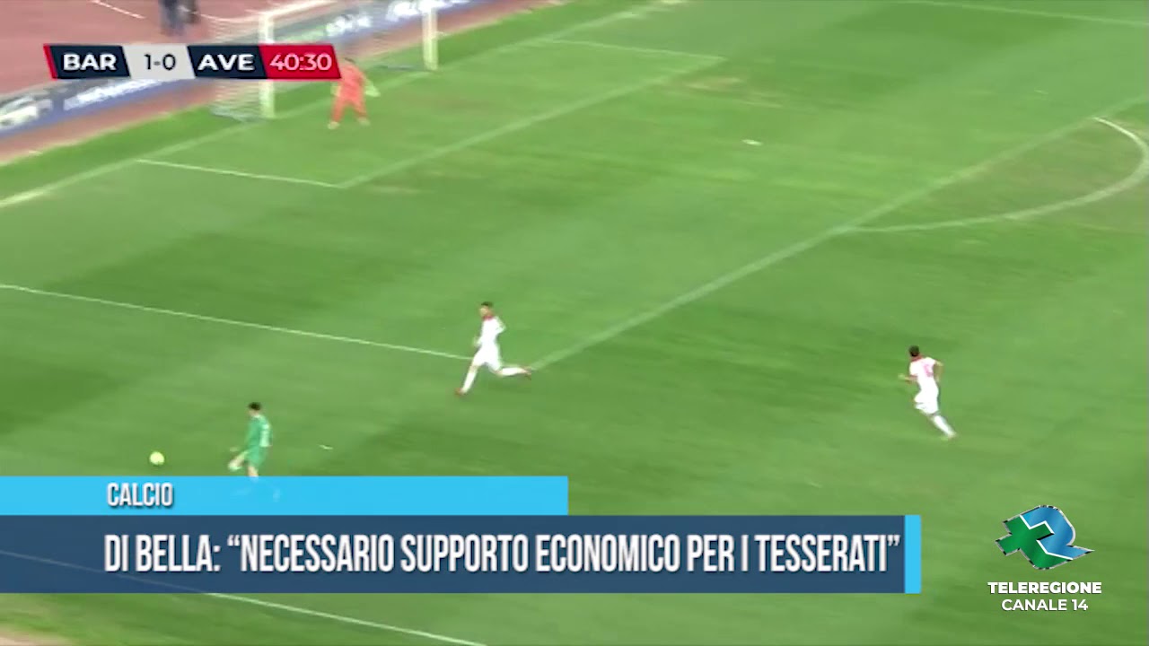 Calcio Dibella necessario supporto economico per i tesserati TG Teleregione 25 04 2020