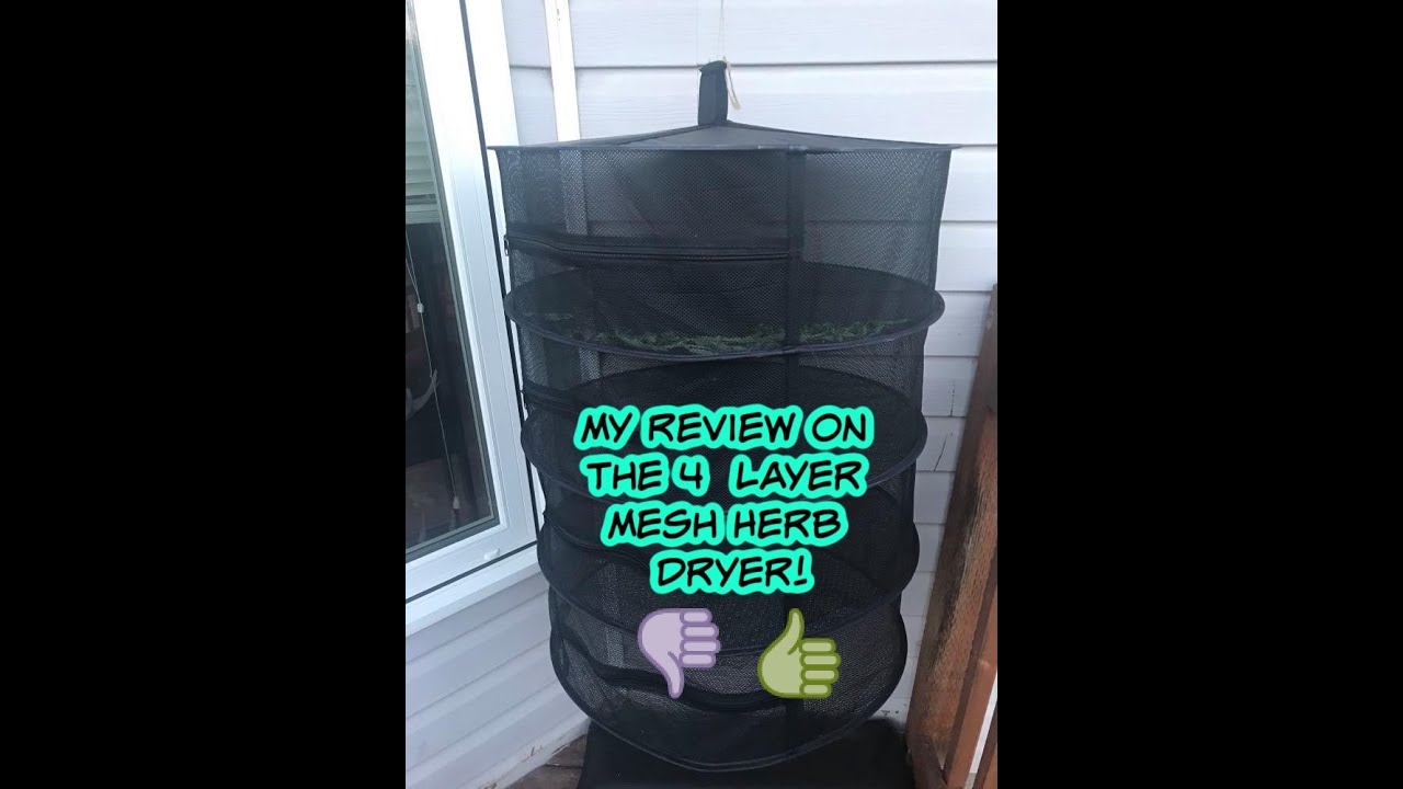 My Favorite Way to Dry Herbs in Summer - Review of the 4 Layer Mesh Herb Dryer