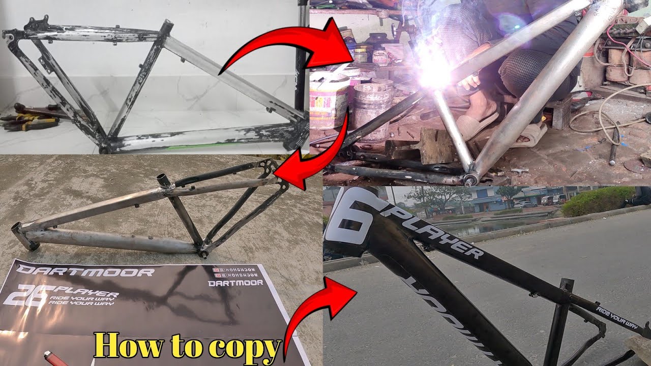 How to make custome dart frame for stunt || Masum Mahbub || #cycle #mtb #coustum