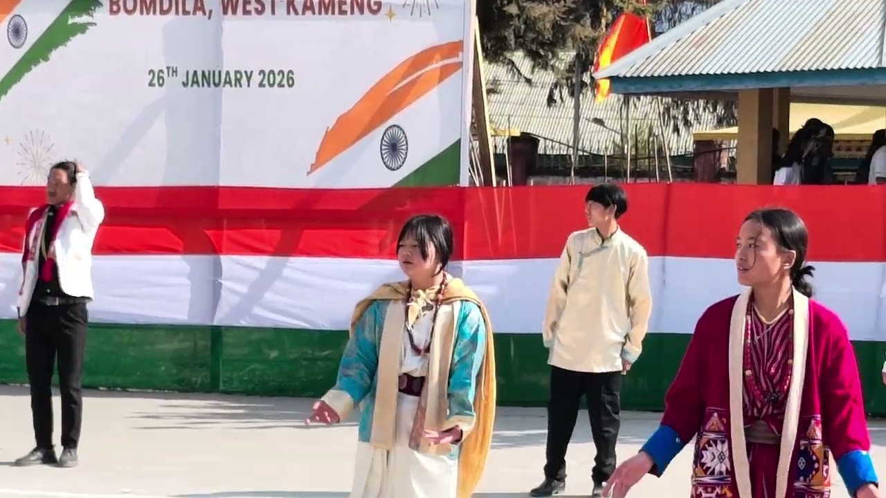 All Tribes of West Kameng District performed on the occasion of 77th Republic day at Bomdila. 