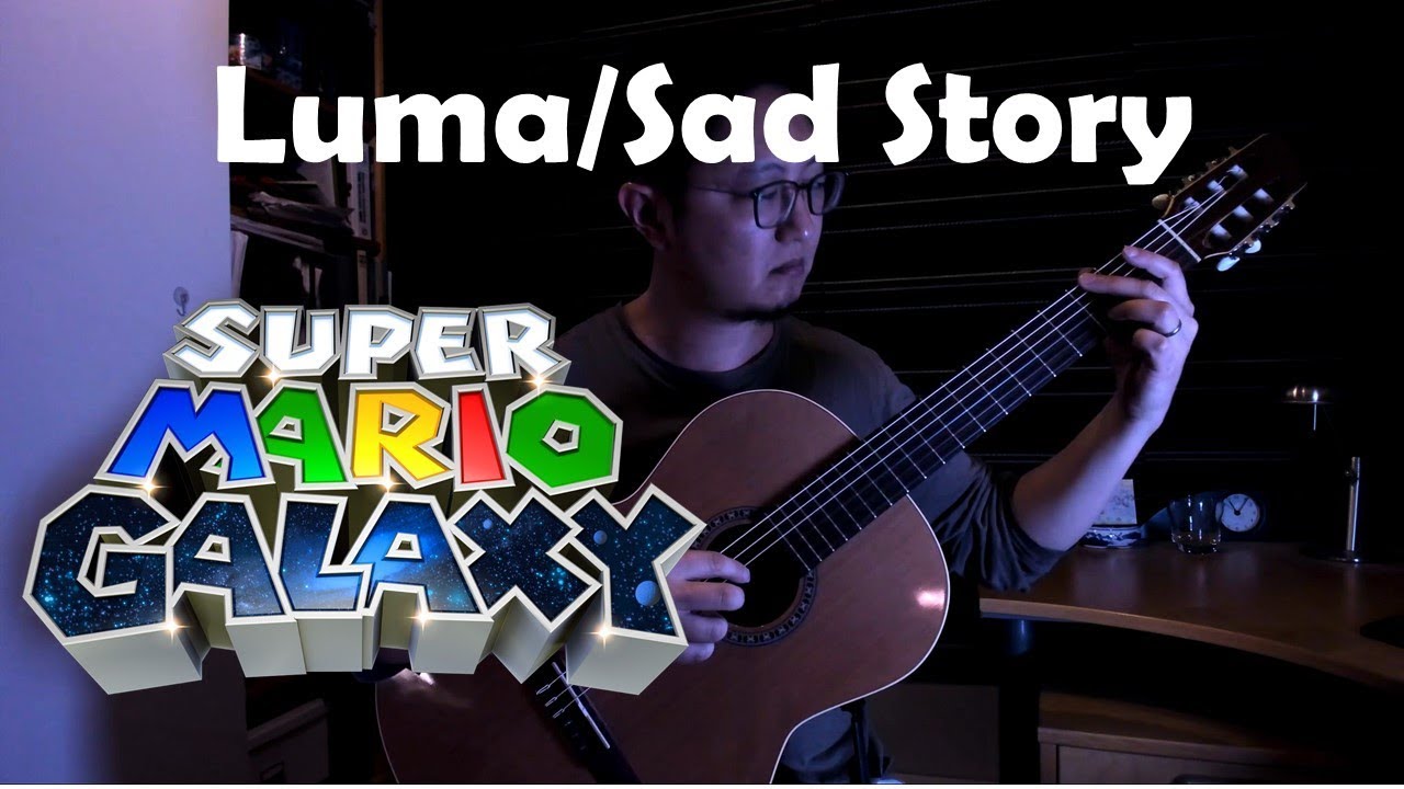 Super Mario Galaxy: Luma/Sad Story Medley (Rosalina's Theme) - Classical Guitar Solo w/ tabs