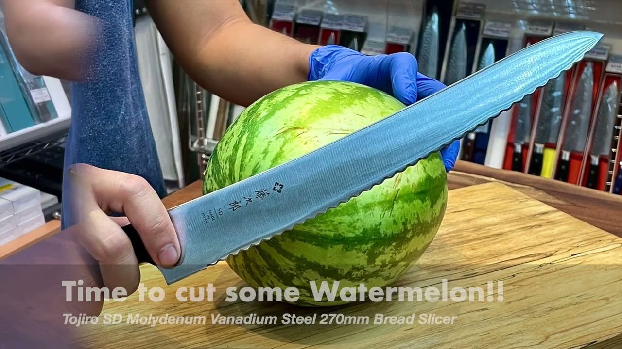 Tojiro Bread Knives Cutting Demo