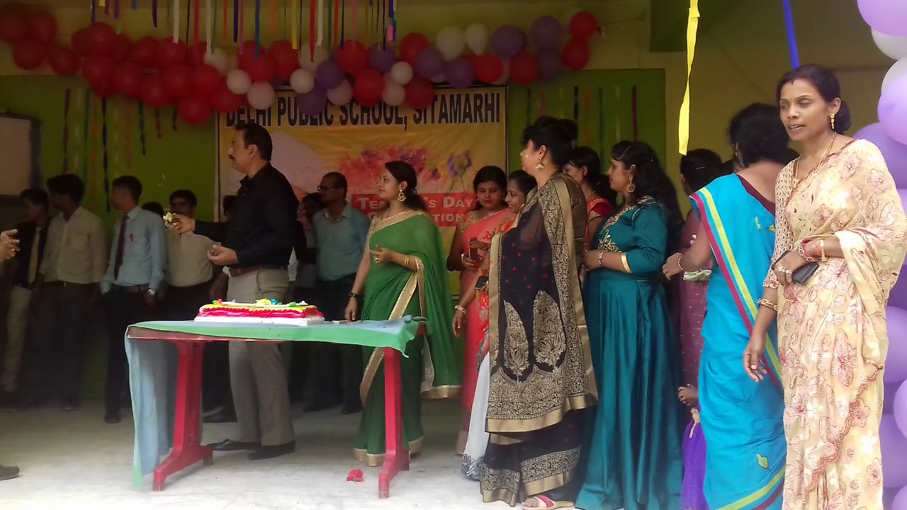 Teacher's day 2018 in d.p.s. sitamarhi