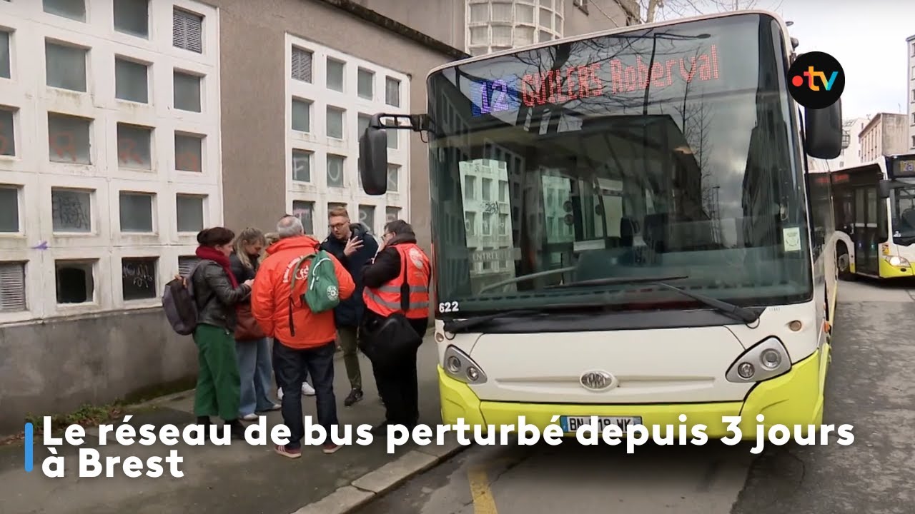 Le réseau de bus perturbé depuis 3 jours à Brest