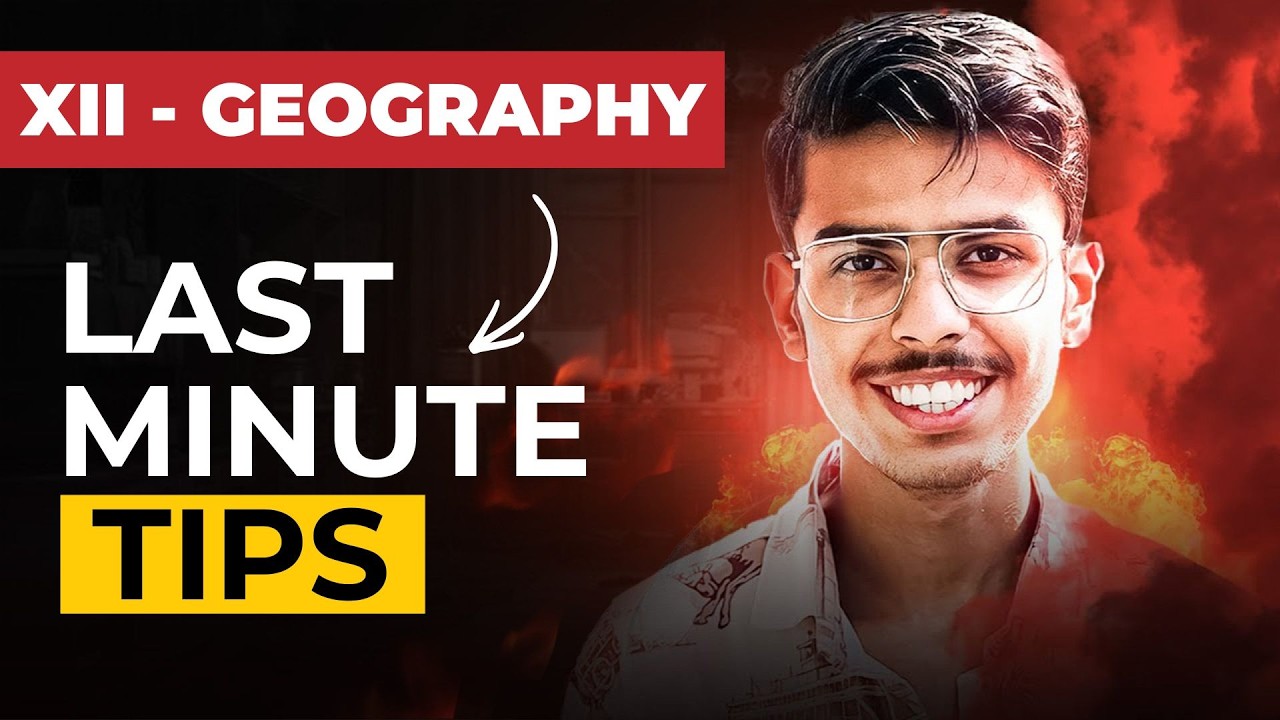 Geography Board Exam Last Minute Tips | #geography #boardexam #humanities
