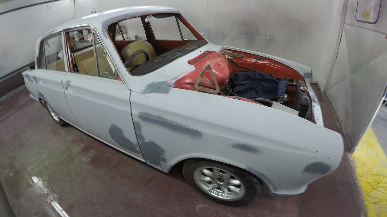 Prep, Mask & Basecoat MK1 GT Ford Cortina Part 5