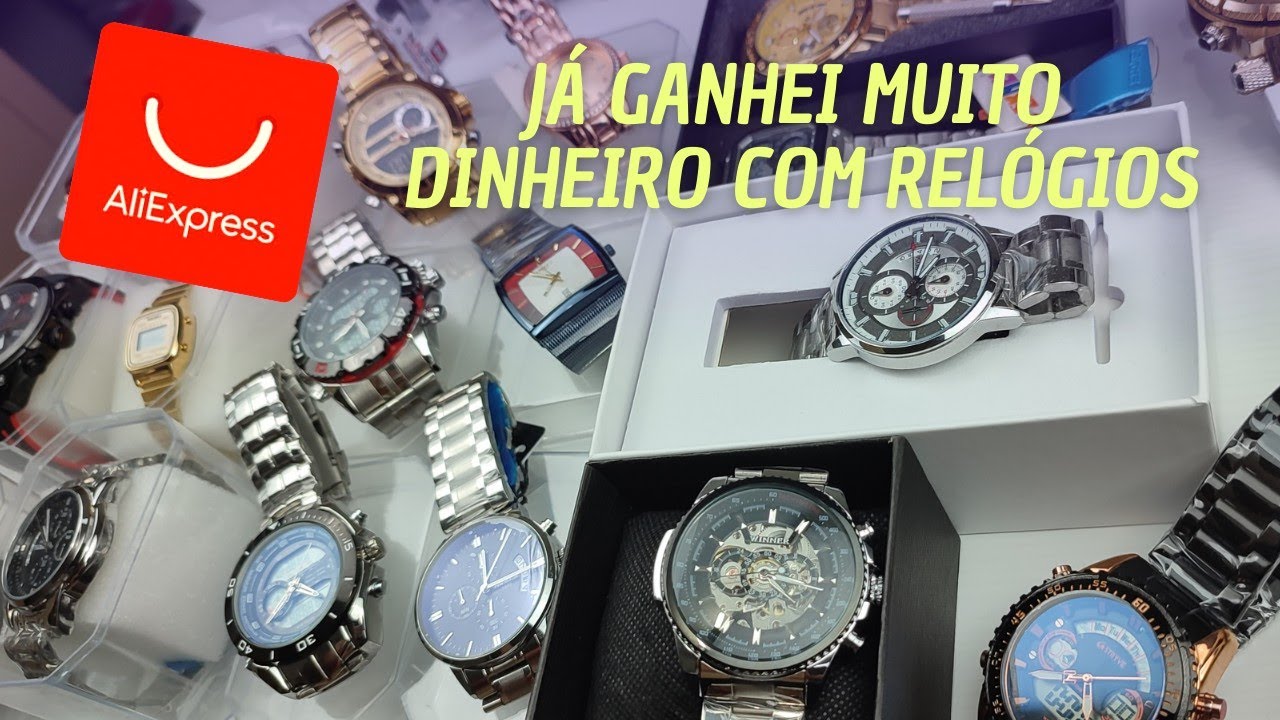 GANHE MUITO DINHEIRO REVENDENDO RELÓGIOS DA CHINA | MOSTREI MEU ESTOQUE!