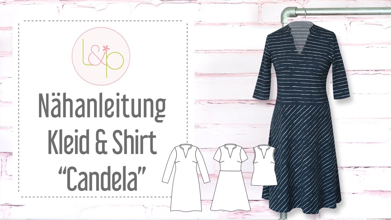 Nähanleitung lillesol Candela - ein Jerseykleid oder Shirt nähen