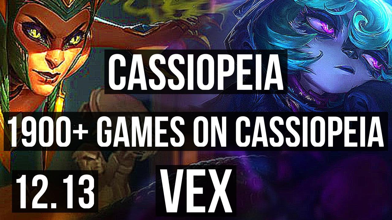 CASSIO vs VEX (MID) | 3.6M mastery, 1900+ games, Legendary, 13/4/9 | KR Diamond | 12.13