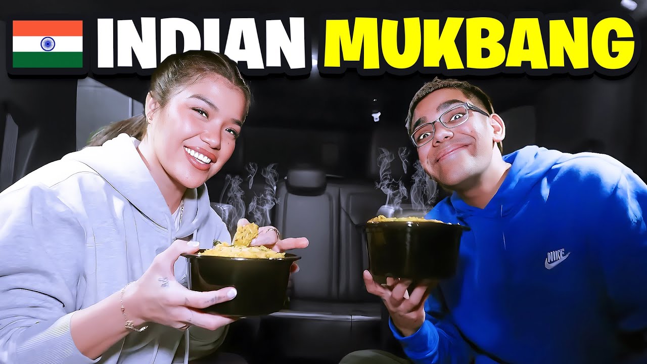 N3on & Tracy Cortez Indian Food MUKBANG!