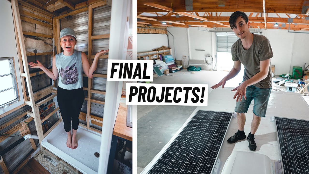 RV Renovation - HUGE PROJECT UPDATE! Solar Panels, Custom Bathroom, Appliances, and More!