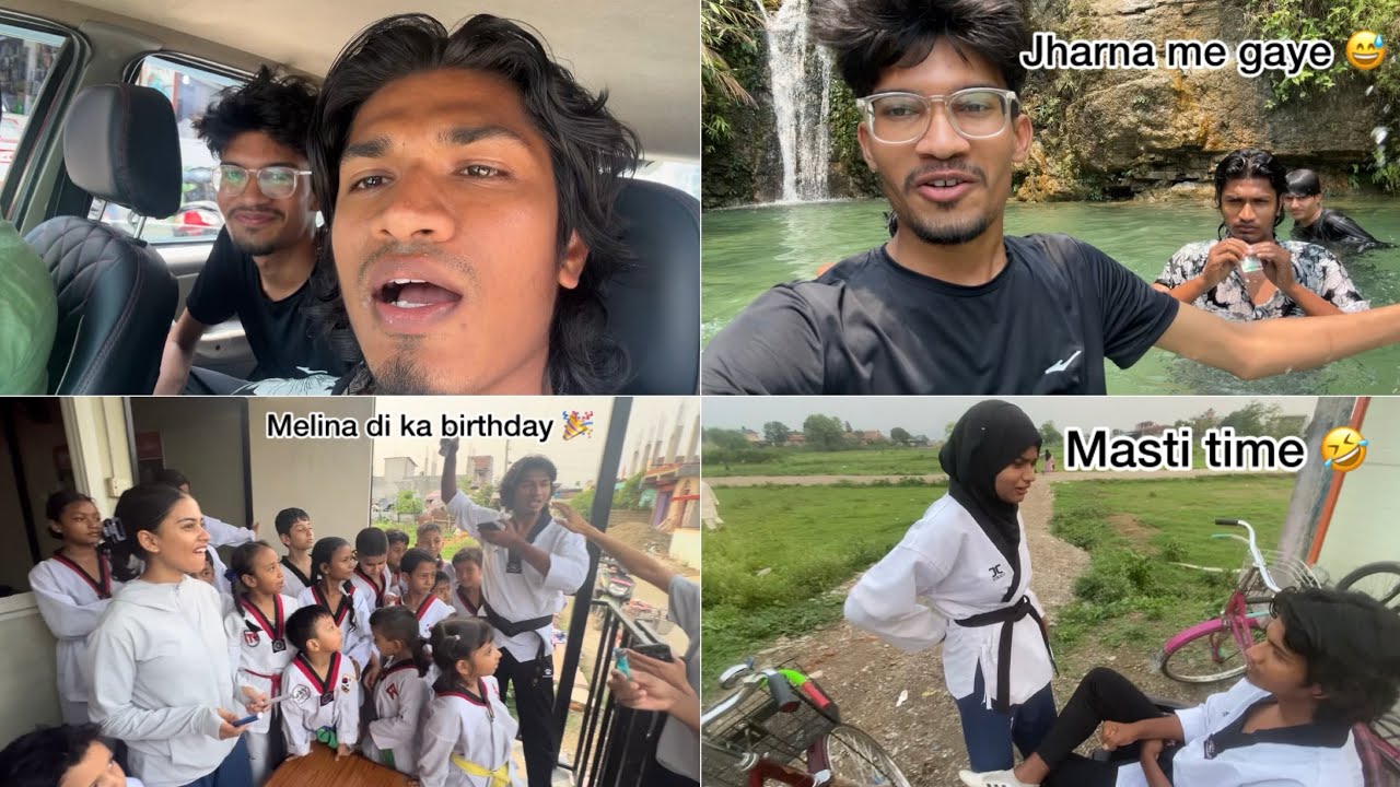 Jharna gaye aur Melina di ka birthday ￼❤️ saad khan Rahmani vlog
