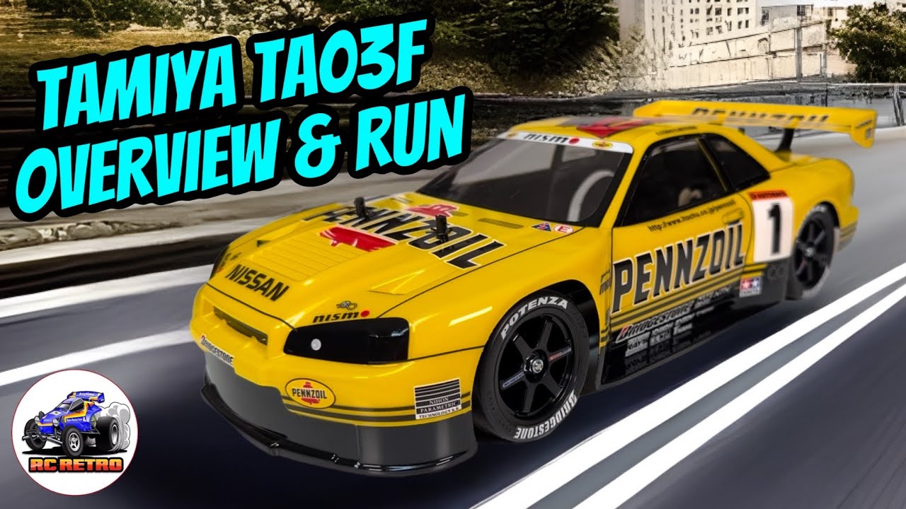 e282: Tamiya Nissan NISMO Pennzoil TA03F Build Overview & RUN