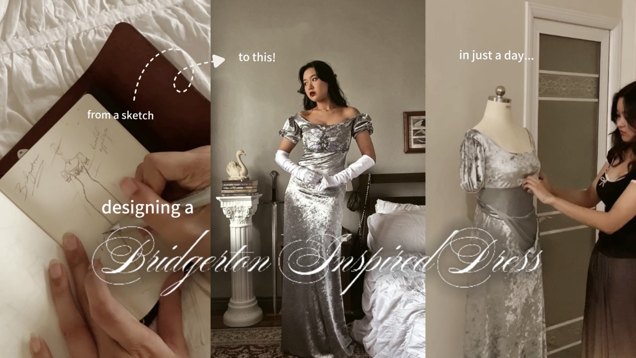 making a bridgerton inspired dress in a day just because I can