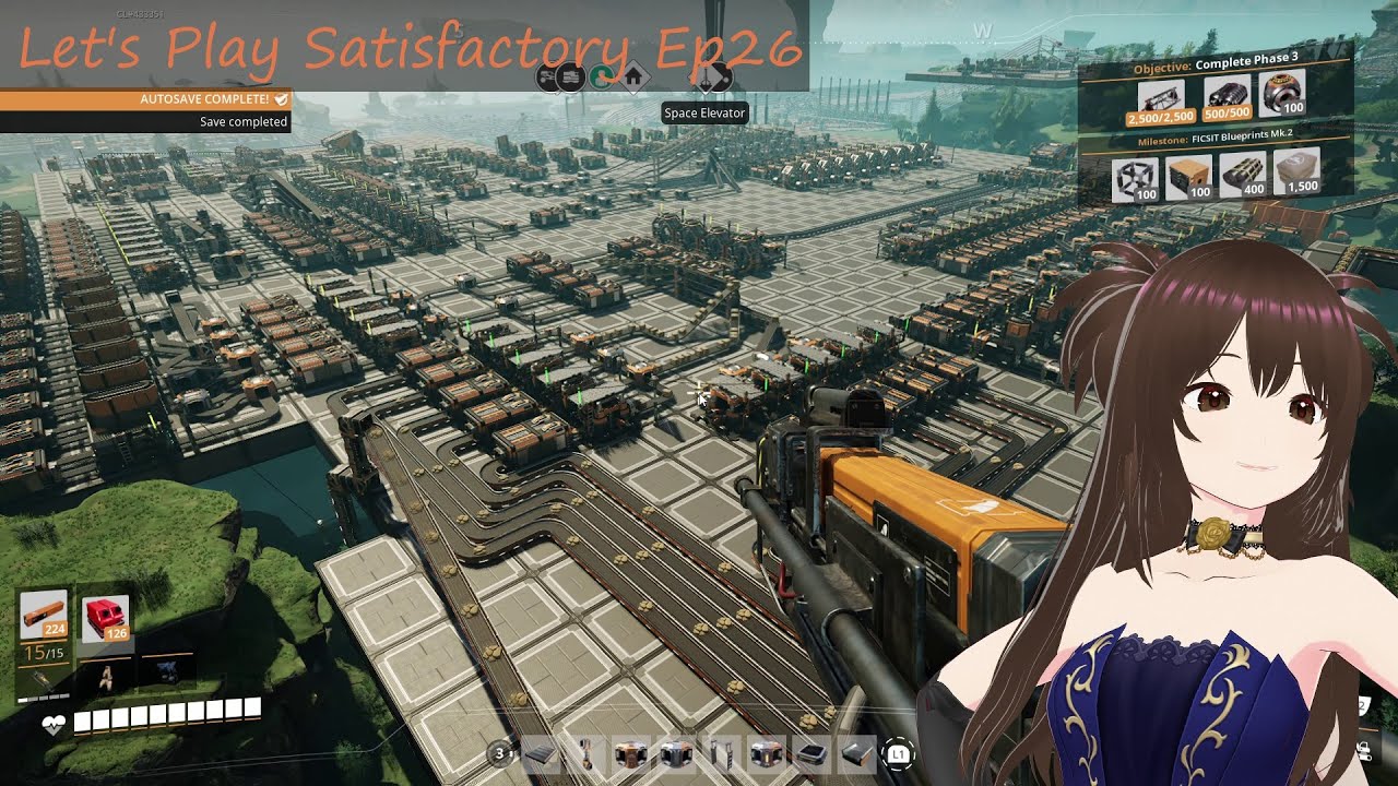 Strawberry Plays Satisfactory Ep 26: Heavy Mod Frame Pt 3