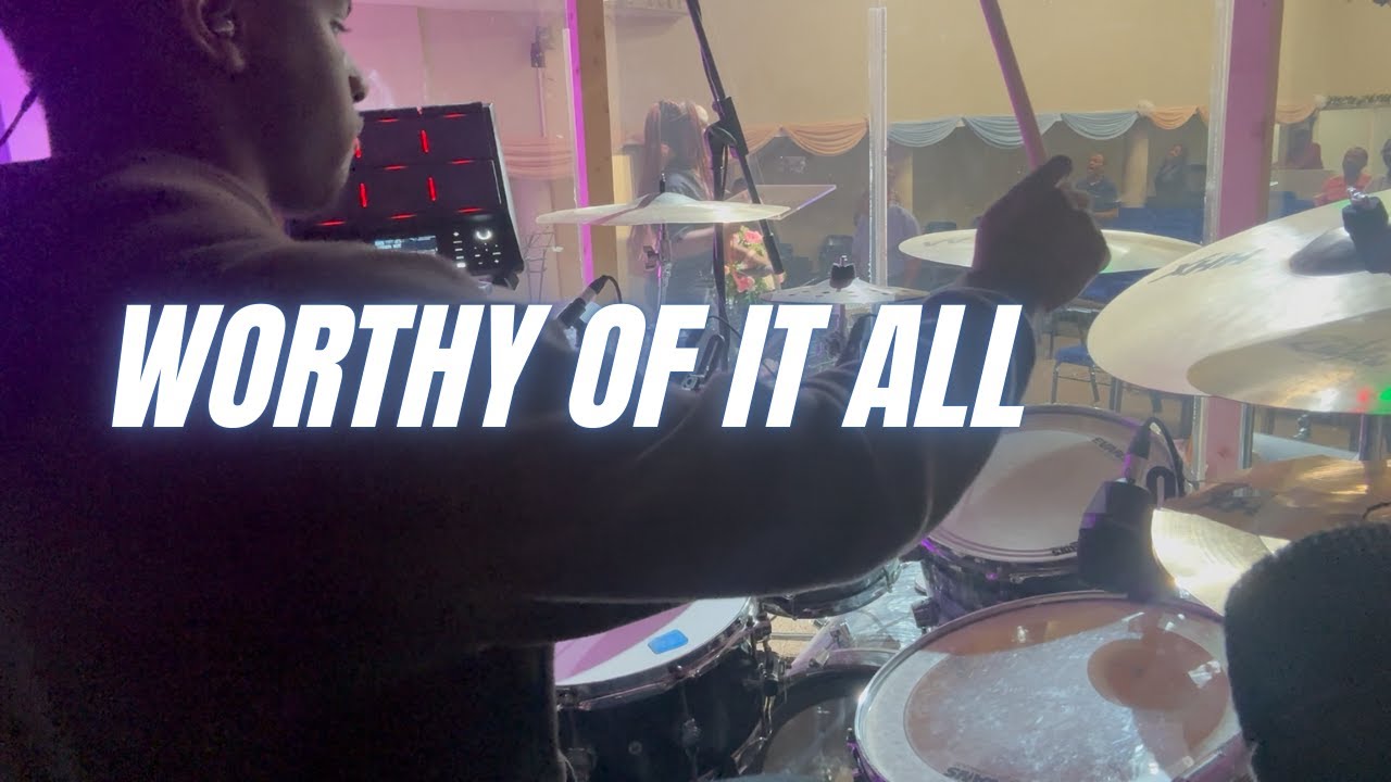 Worthy Of It All || DRUM CAM (BAND MIX) #gospel#drumcam