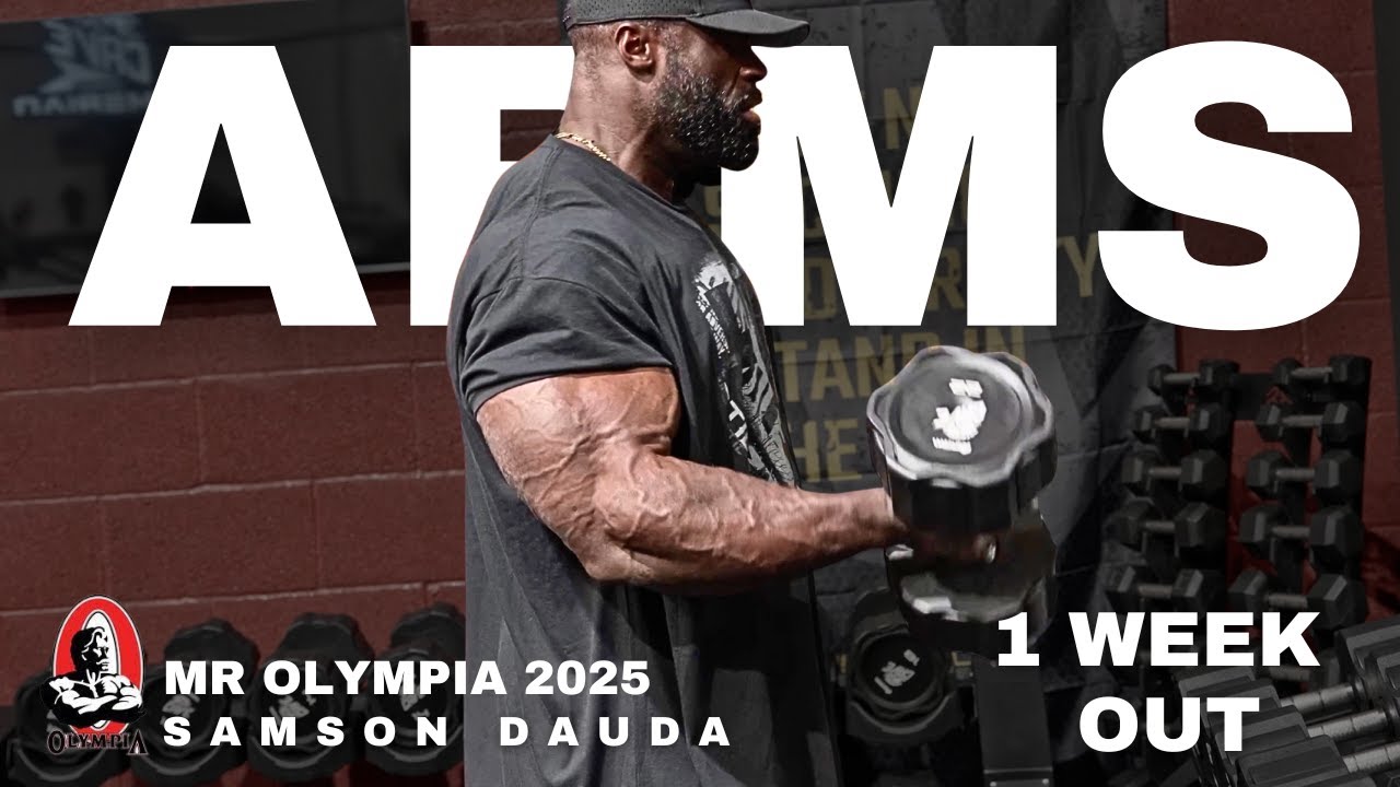 Mr Olympia 2025 series | Arms workout 1 week out | Samson Dauda