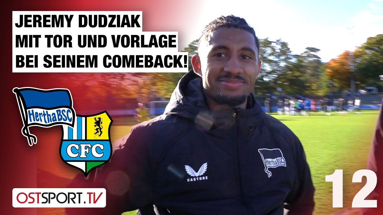 DUDZIAK mit TOR und Vorlage bei seinem COMEBACK: Hertha BSC - Chemnitz | Regionalliga Nordost