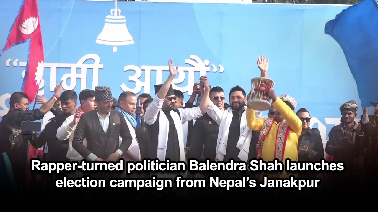 Rapper-turned politician Balendra Shah launches election campaign from Nepal’s Janakpur
