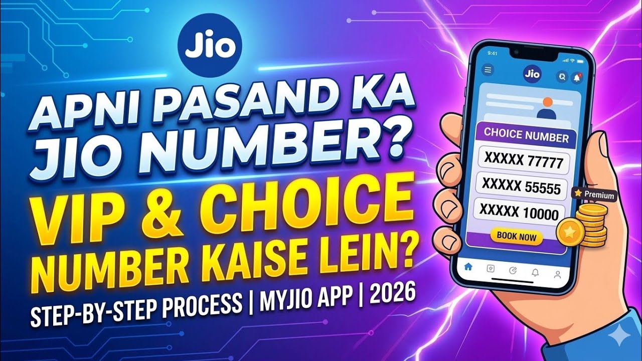 How to Get Jio Choice Number Online 2026 #jio #choicenumber 