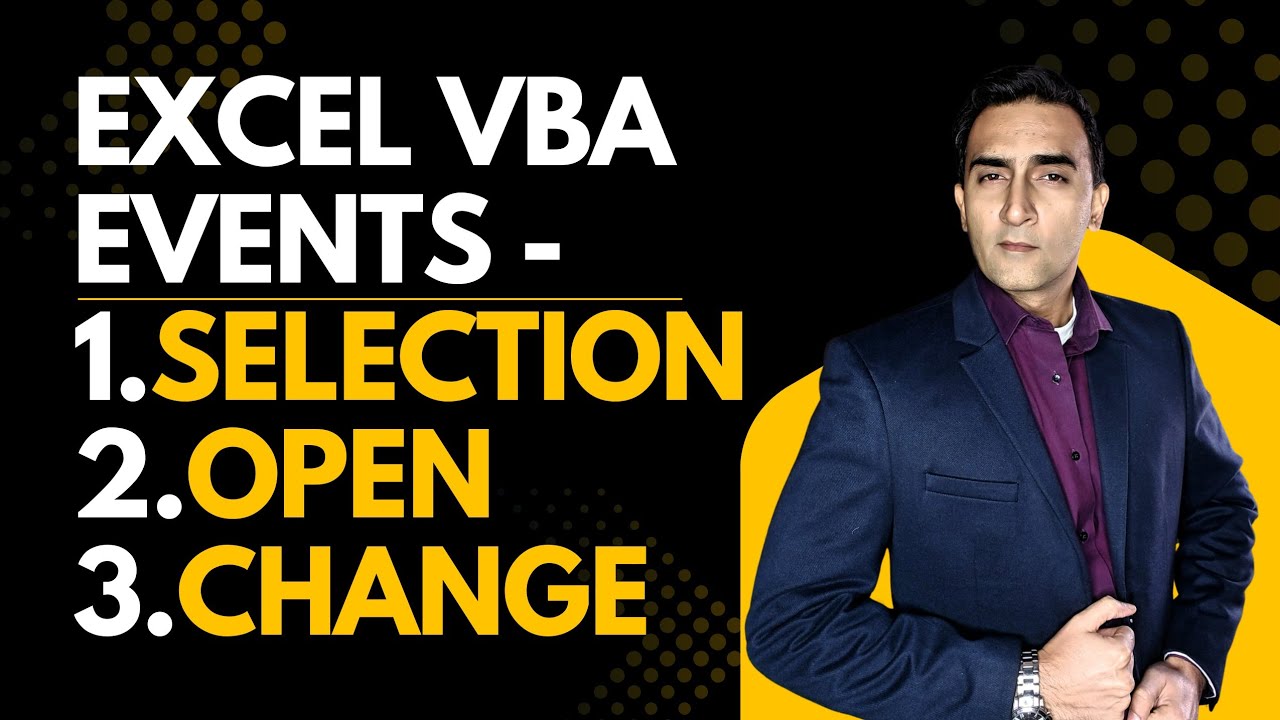 Learn Excel - Video 264- VBA -WHAT ARE EVENTS - Basic Level