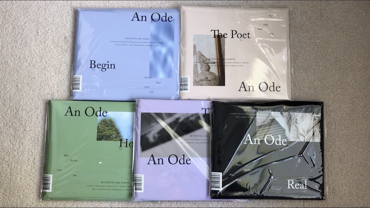 ♡Unboxing Seventeen 세븐틴 3rd Studio Album An Ode (Begin, The Poet, Hope, Truth & Real Ver.)♡