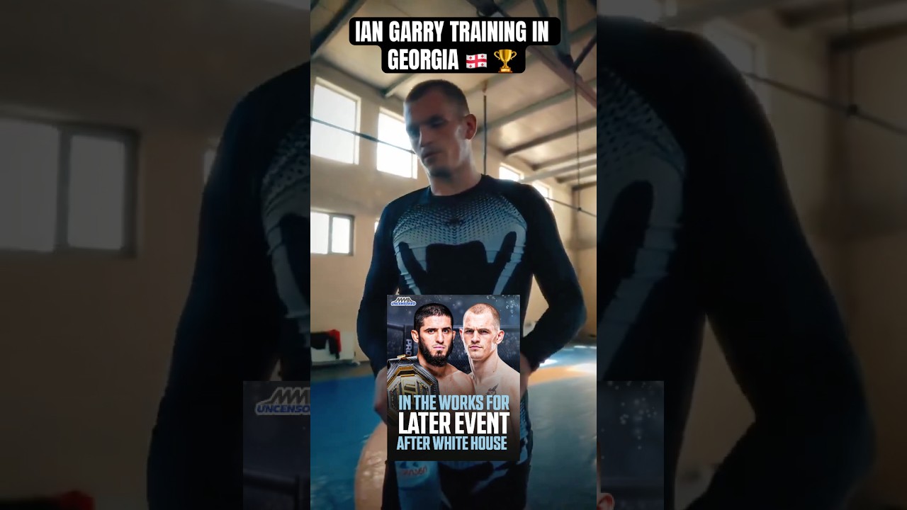 Ian Machado Garry is training in Georgia for his title fight against Islam Makhachev 👀🇬🇪