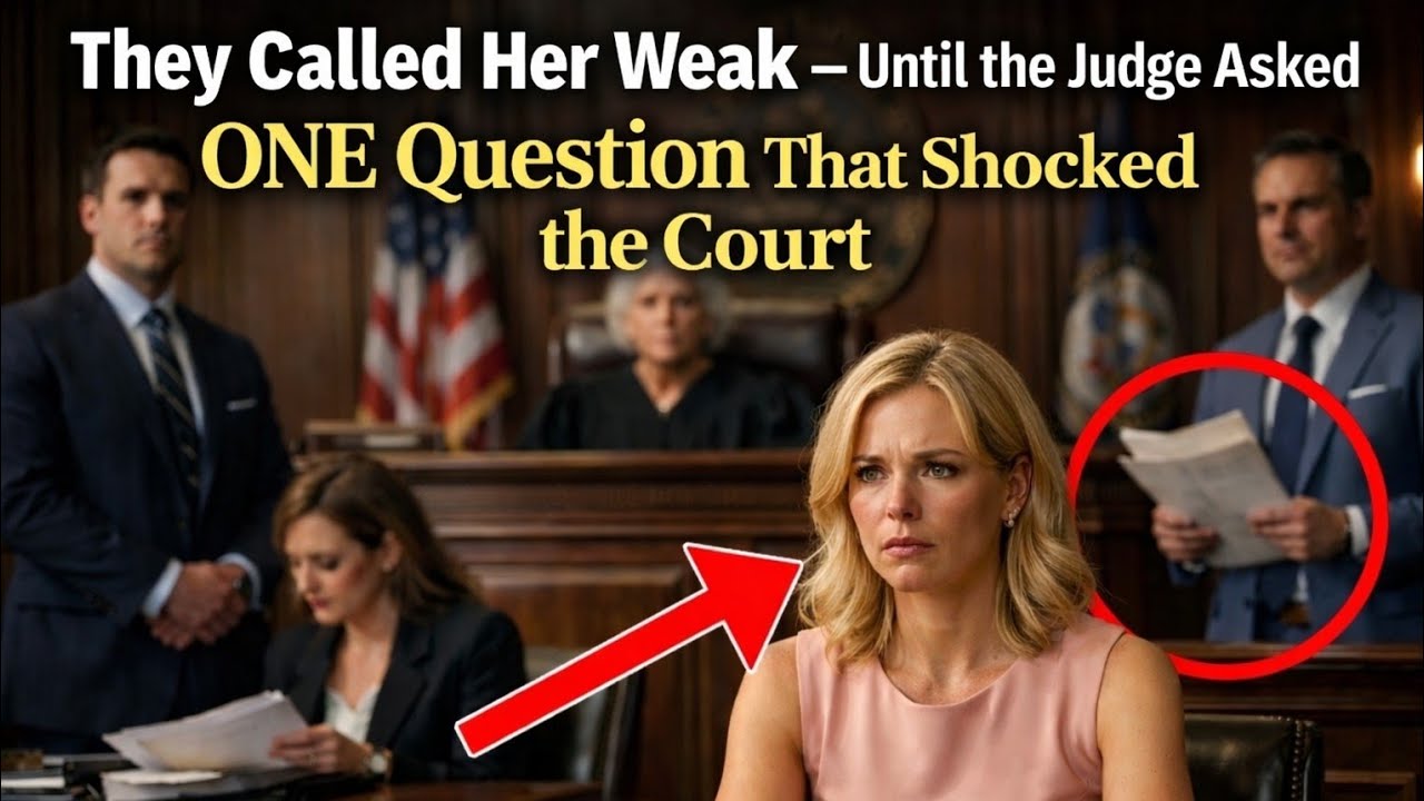 They Called Her Weak — Until the Judge Asked ONE Question That Shocked the Court