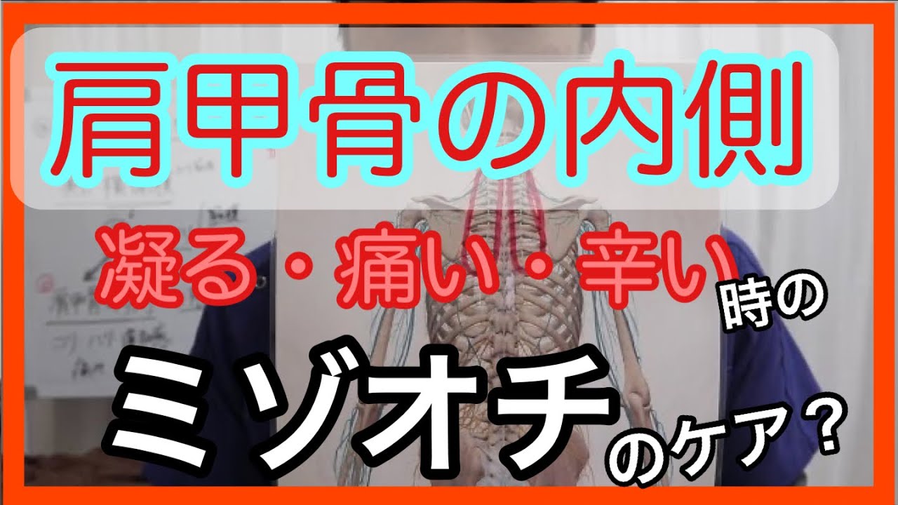 【肩甲骨の内側】【首の後ろ】が痛い　・腕と手の甲のケアでスッキリしなかった方はこちらも合わせてケアして‼︎