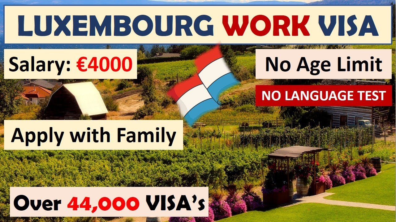 Luxembourg Country Work Visa 2025 | Unskilled Luxembourg Jobs | Moving to Europe | Owafk Africa