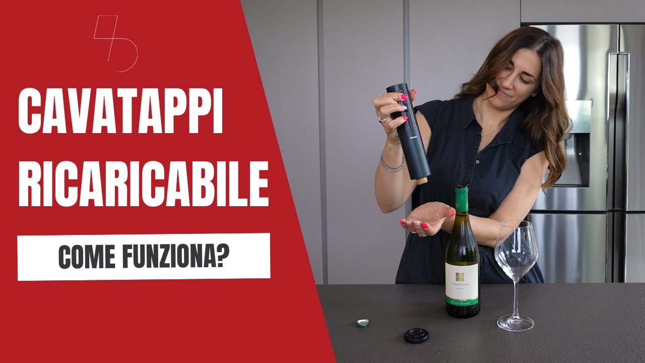 Scopri come funziona un cavatappi elettrico | Tutorial di utilizzo