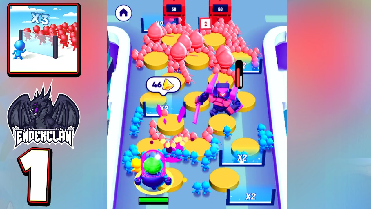 Mob Control Gameplay All Levels Walkthrough Tutorial (iOS & Android Mobile Game) - Beginner Guide
