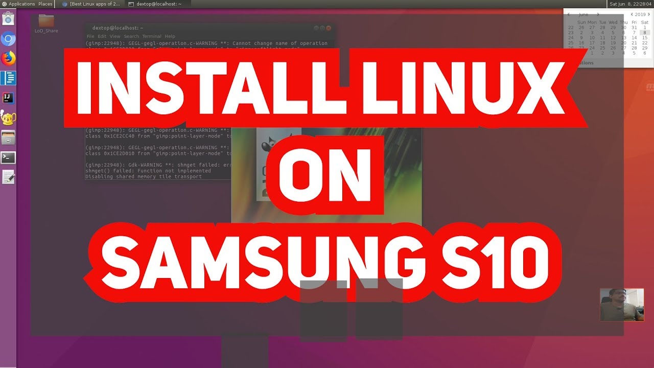 How to install Ubuntu Linux on Samsung S10 Dex and Terminal mode