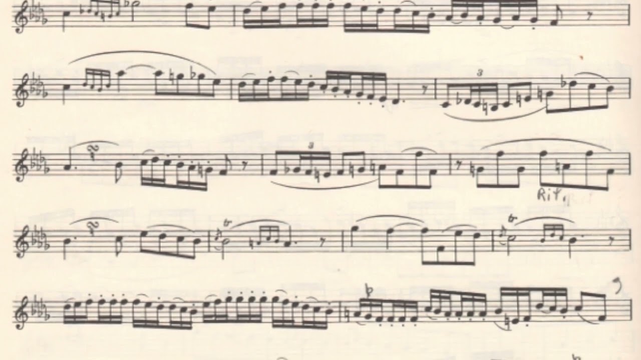 Voxman Selected Studies for Trumpet p. 42 Bb minor.  Andy Classen, trumpet.