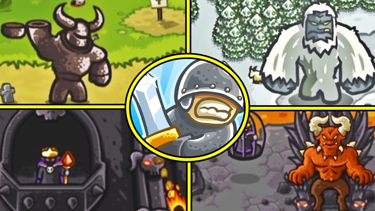 KINGDOM RUSH - ALL BOSSES + FINAL BOSS