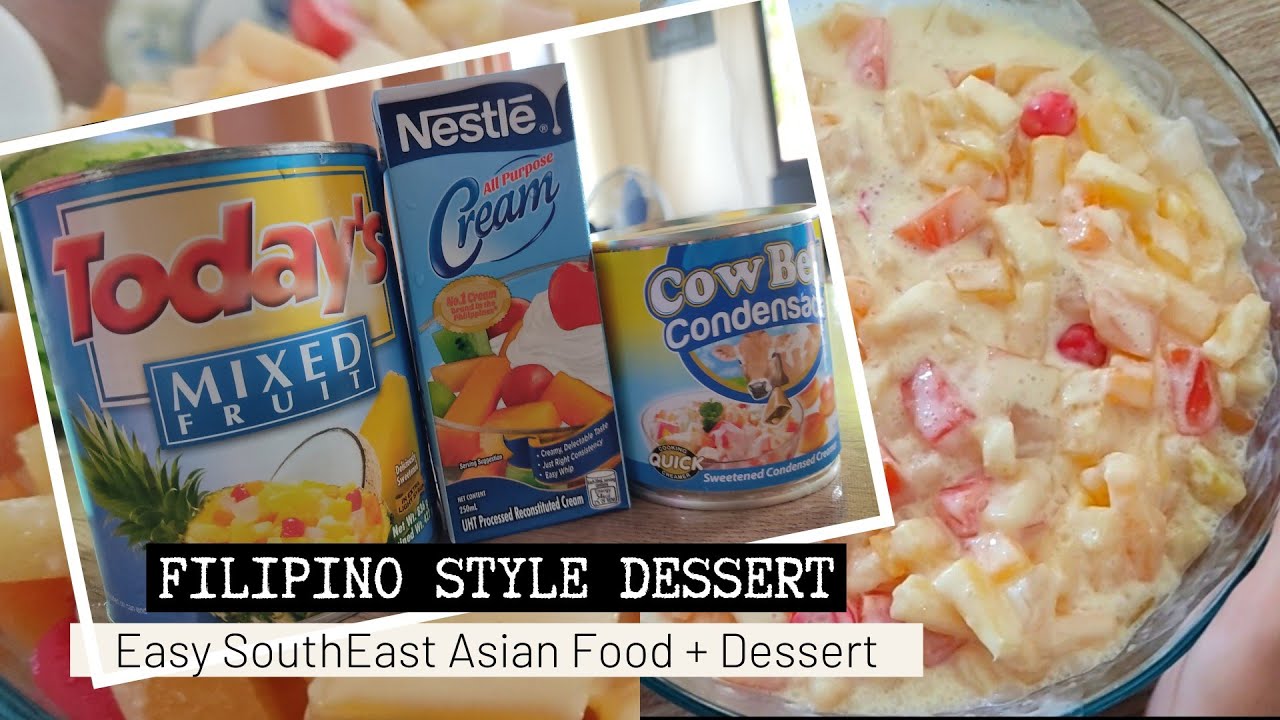 Easy 3-STEP FILIPINO STYLE DESSERT Fruit Salad with Nestl&eacute; Cream | Fruit Cocktail